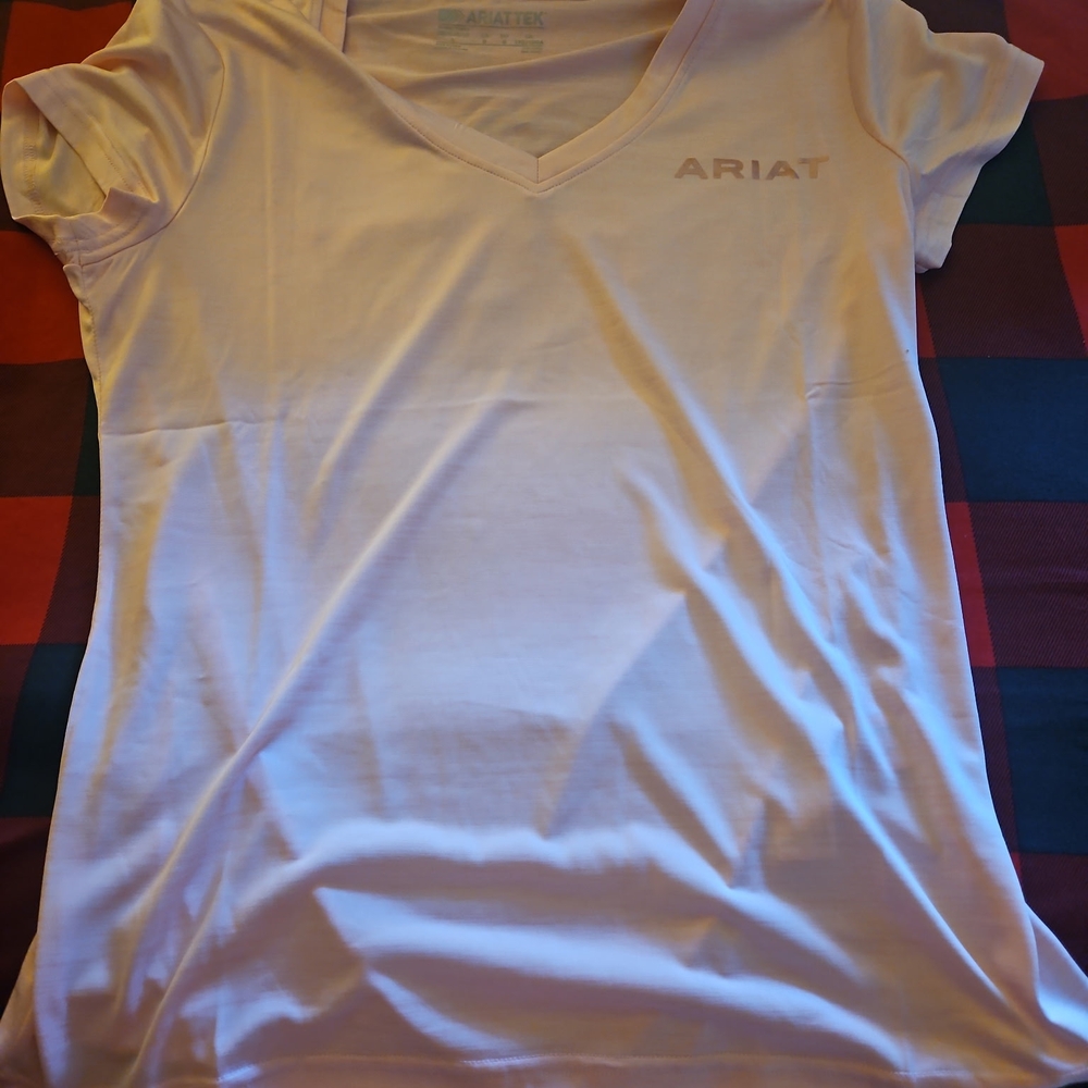 Ariat White V-Neck T-Shirt